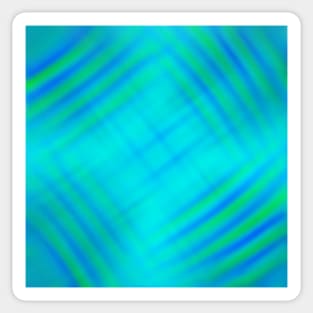 Psychedelic abstract design in turquoise Sticker